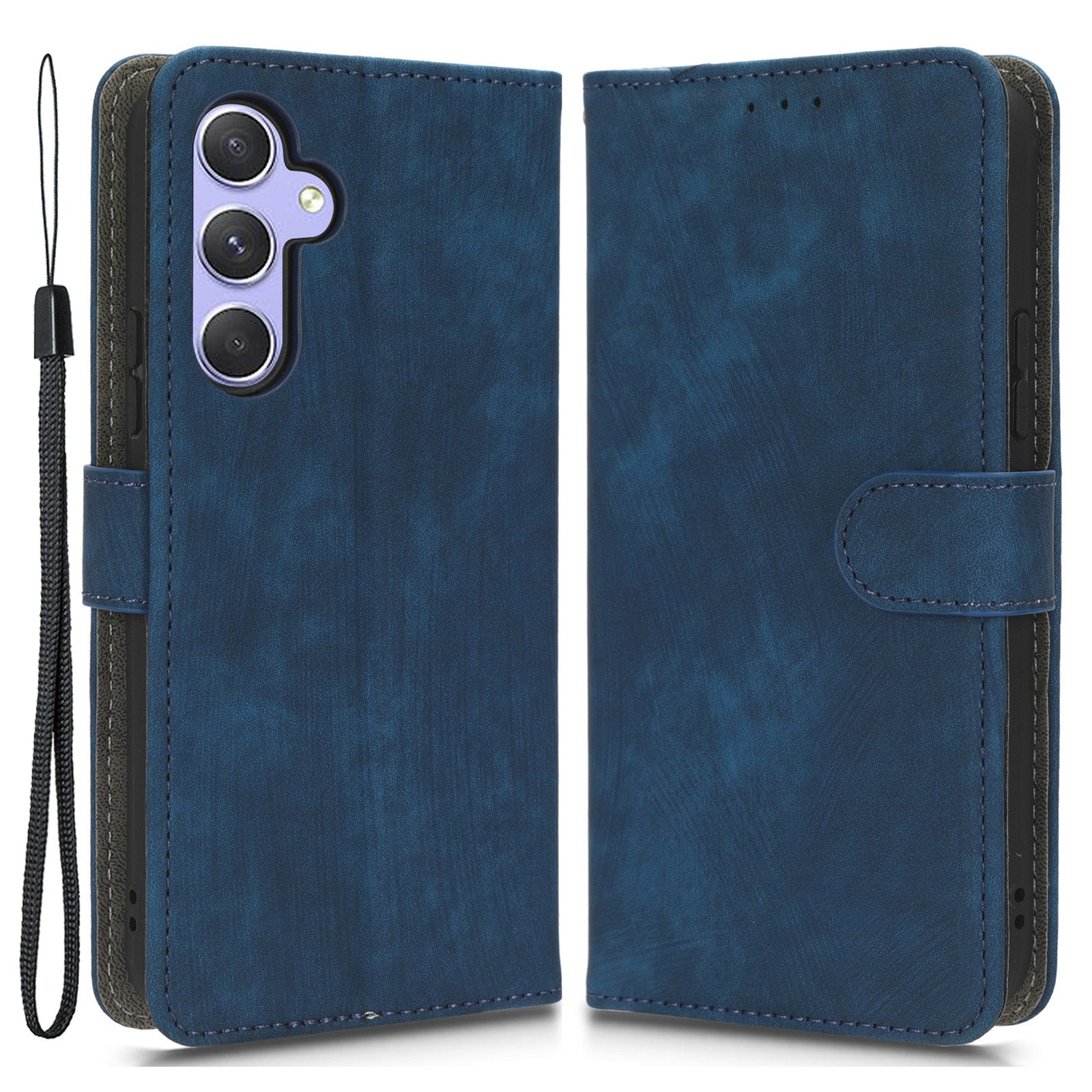 For Samsung Galaxy A54 5G RFID Blocking Wallet Case PU Leather Stand Magnetic Phone Cover with Strap For Samsung Galaxy A54 5G RFID Blocking Wallet Case PU Leather Stand Magnetic Phone Cover with Strap